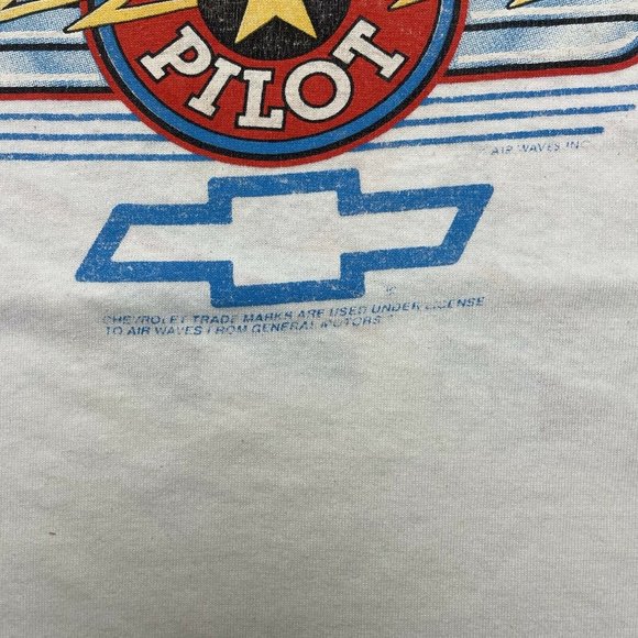 Vintage 80’s Chevy Car T Shirt Test Pilot Single Stitched 1987 Size L - Picture 4 of 10